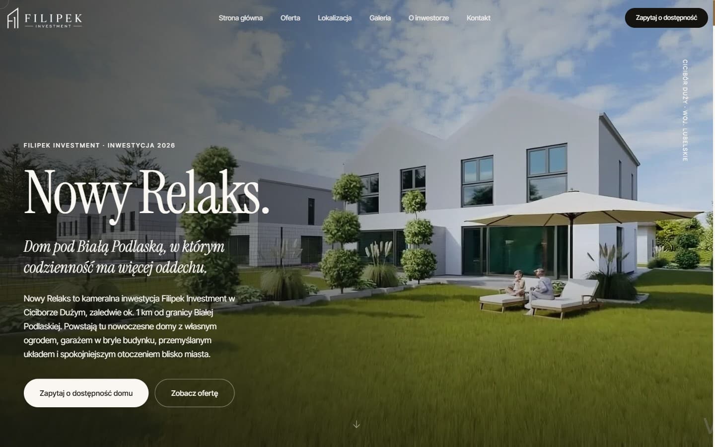 Realizacja strony internetowej Nowy Relaks